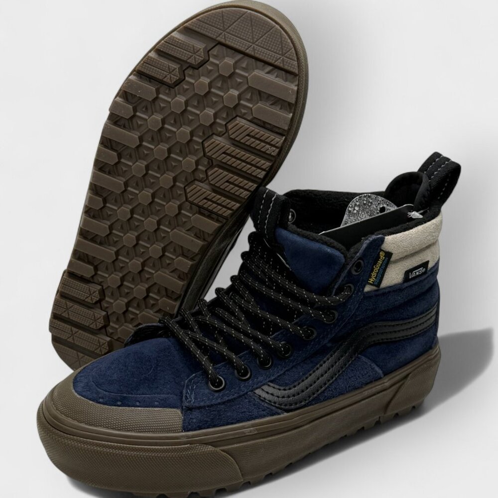 Vans SK8-Hi MTE-2 Utility Gum Navy Khaki Women’s 5.5 Winter Boots NWT - Picture 7 of 13